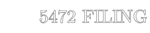 5472 Filing